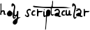 Holy Scriptacular font